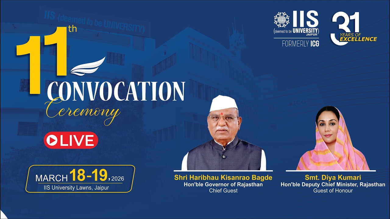 11th Convocation 2026 | IIS (deemed to be University), Jaipur