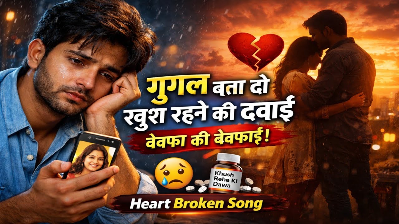 गूगल बता दो खुश रहने की दवाई 💔 | Very Heart Touching Hindi Sad Song | Emotional Love Story Song
