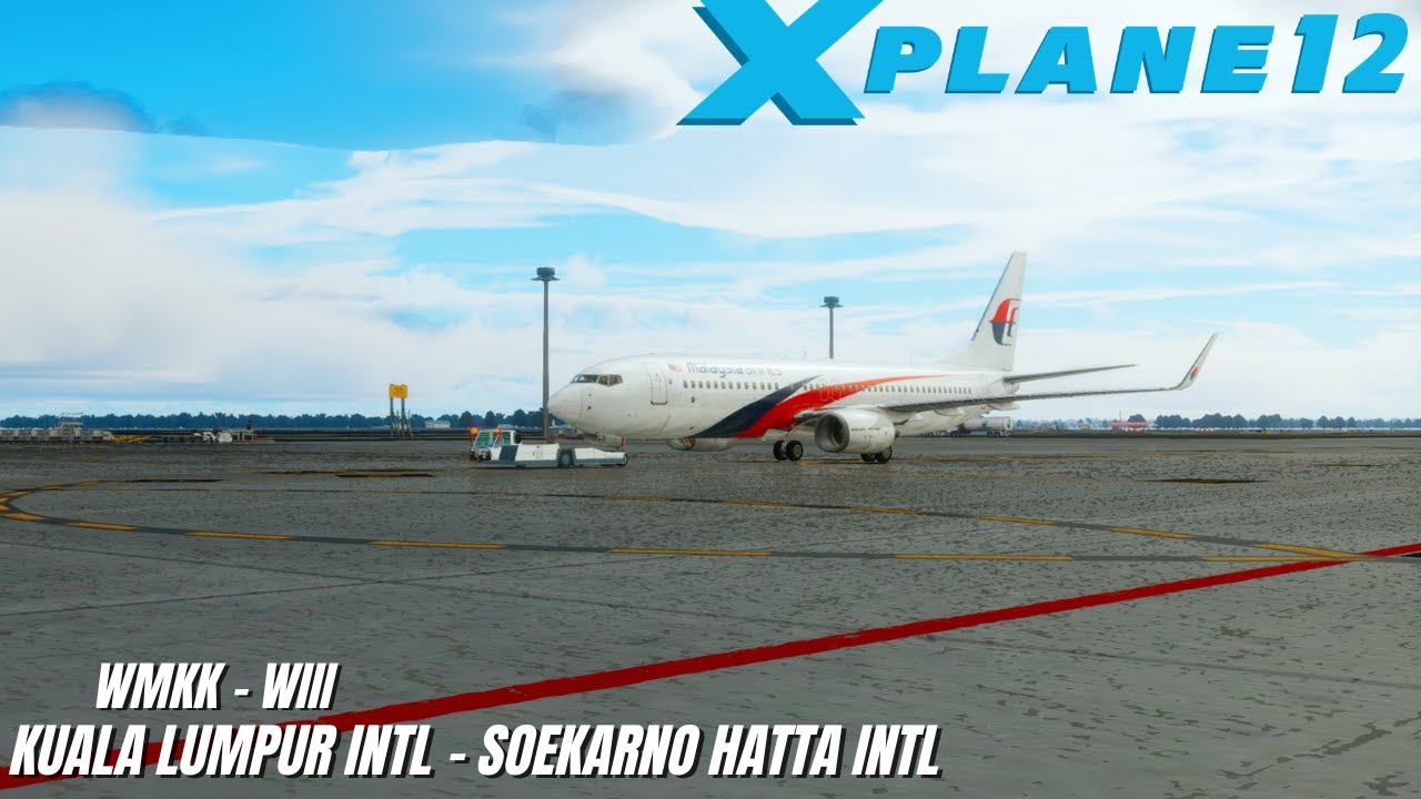 Flight From Kuala Lumpur To Jakarta | Boeing 737-800 MH721 | Xplane 12 Indonesia