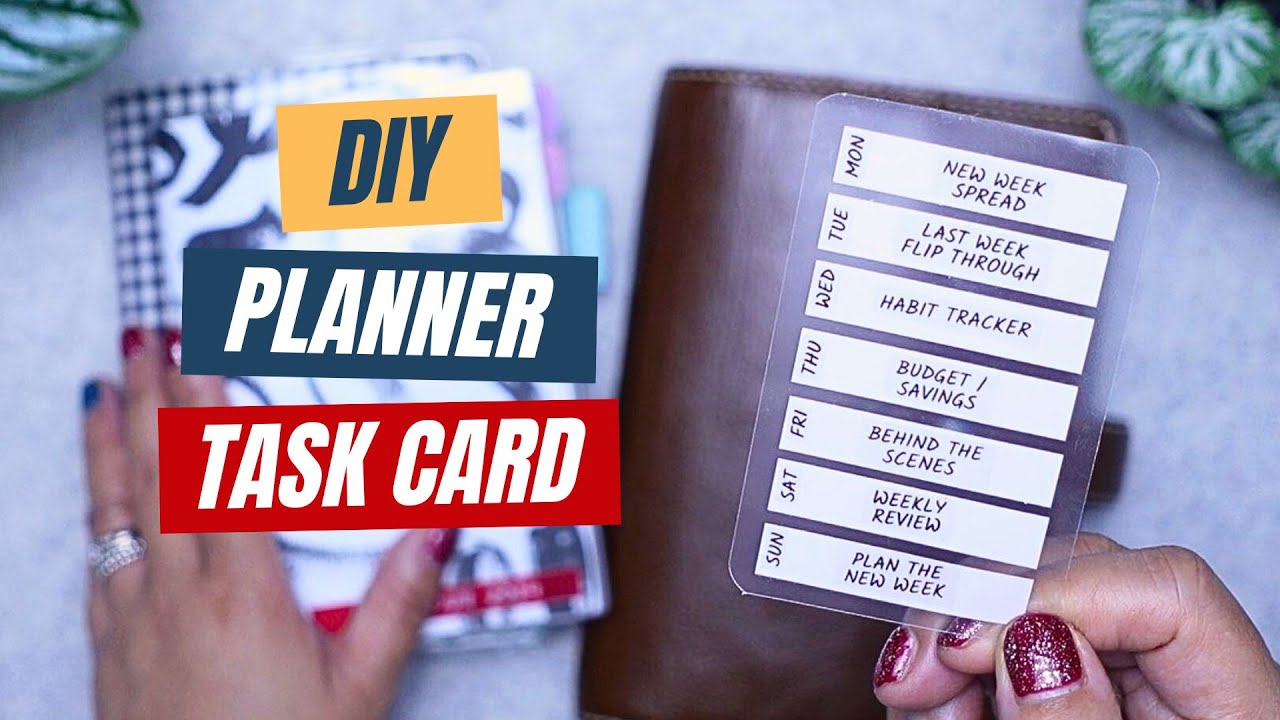 How To Make Your Own Planner Task Card | DIY Planner Tool