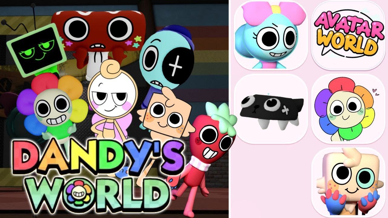Dandys World Roblox in Toca Life Word |  Toons VS Twisteds | Dandy, Sprout,  Cosmo, Glisten,  Astro