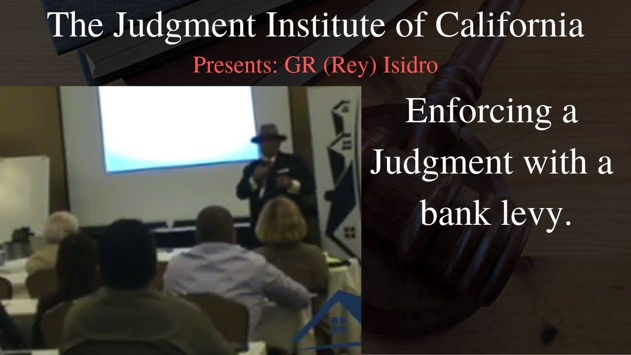 Bank levy California or anywhere else with judgment recovery business opportunity Los Angeles CA