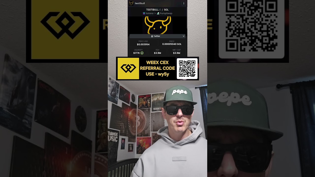 $TESTIBULL - TESTIBULL TOKEN CRYPTO COIN HOW TO BUY WEEX CEX SOLANA BLOCKCHAIN BULL RUN MEMECOIN NEW