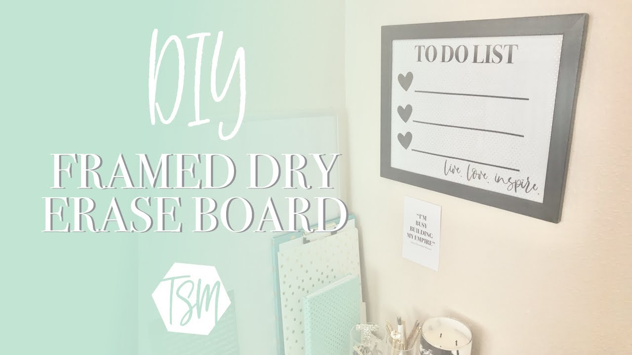 DIY To Do Dry Erase Board | Picture Frame To Do Board with Vinyl | The Stationery Muse