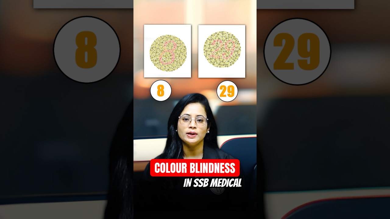 SSB Medical Colour Blindness Test  ✅ | What is Color Blindness | SSB #nda #cds  #colorblindness #ssb