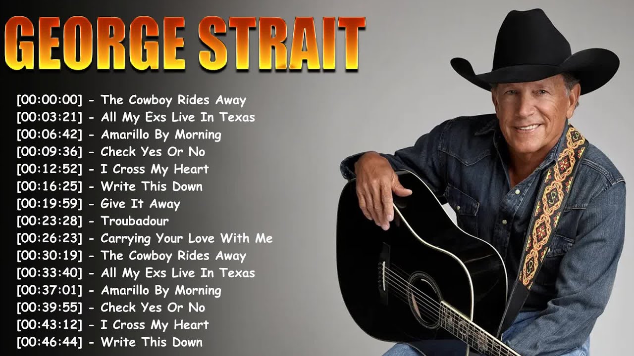 George Strait 🎸 The Ultimate Country Playlist | Hits from Amarillo by Morning to Troubadour
