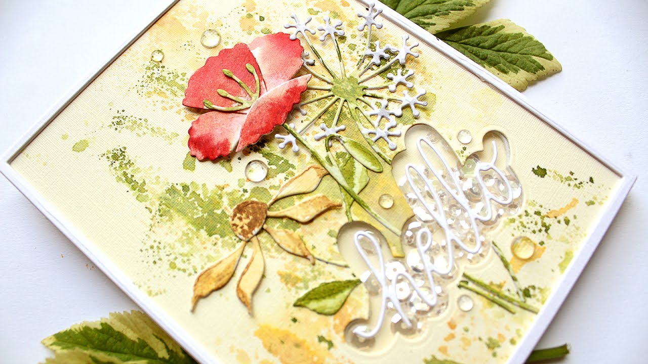 Summer Hello - Shaker Card Tutorial