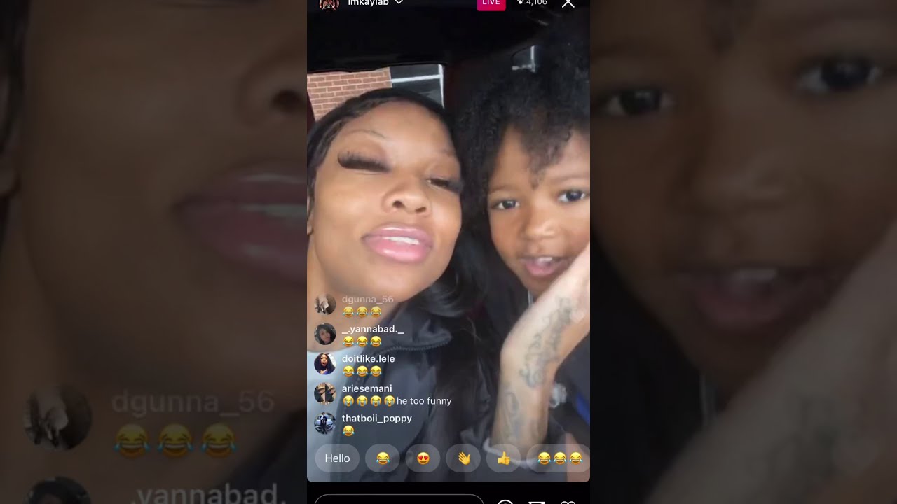 Kong Von nephew grandbabii want get dreads and his Oblock chain😂🖤RIP King Von