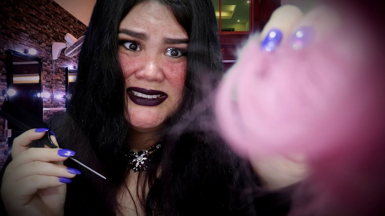 ★ASMR★ Peluquera ANTIPÁTICA te atiende (Chicle exagerado)