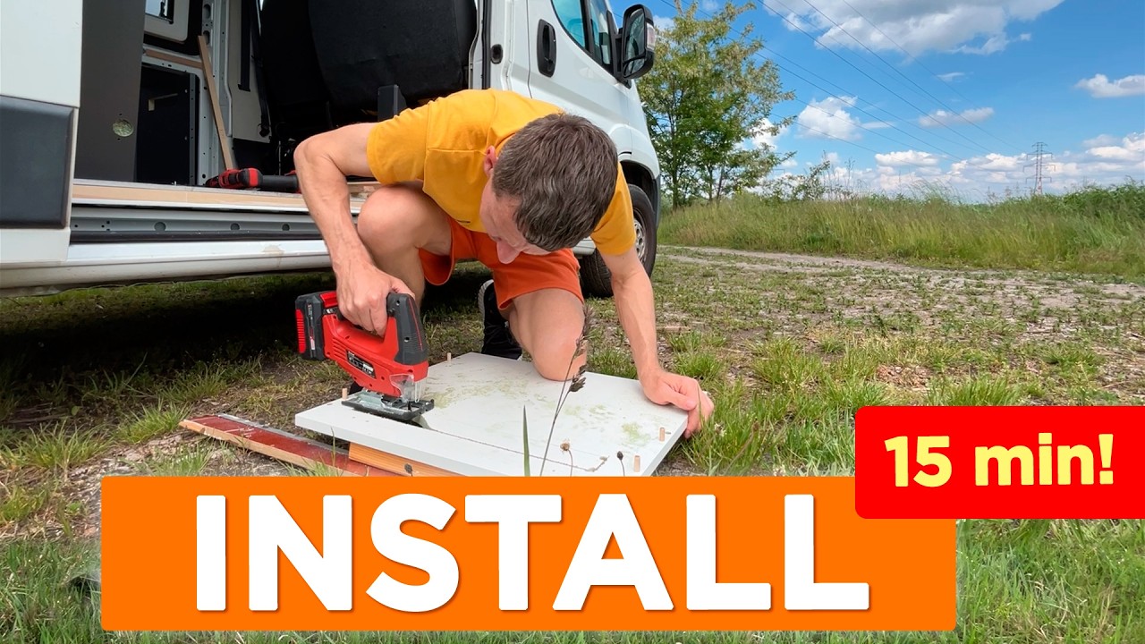 Underfloor Heating Installation in 15 min | Heating in Campervan