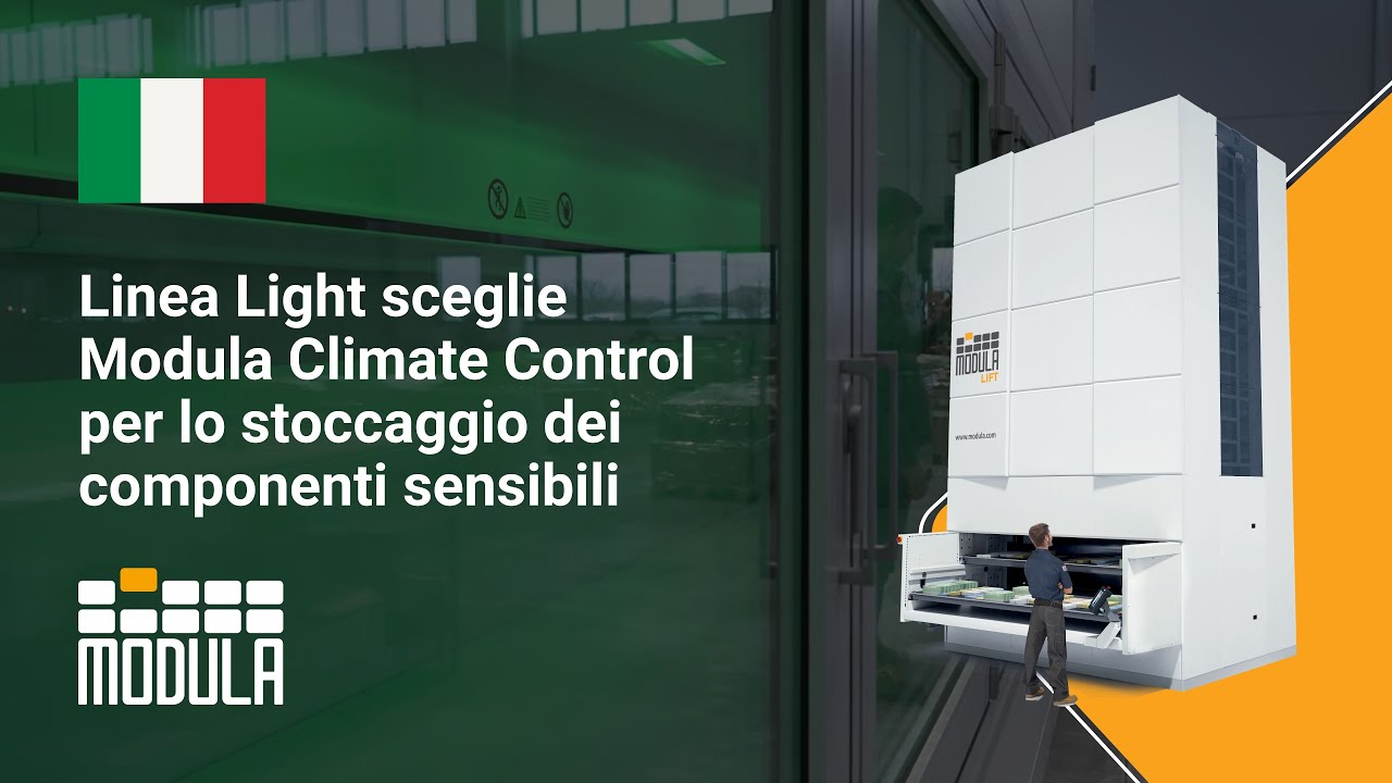 Linea Light sceglie Modula Climate Control per lo stoccaggio dei componenti sensibili