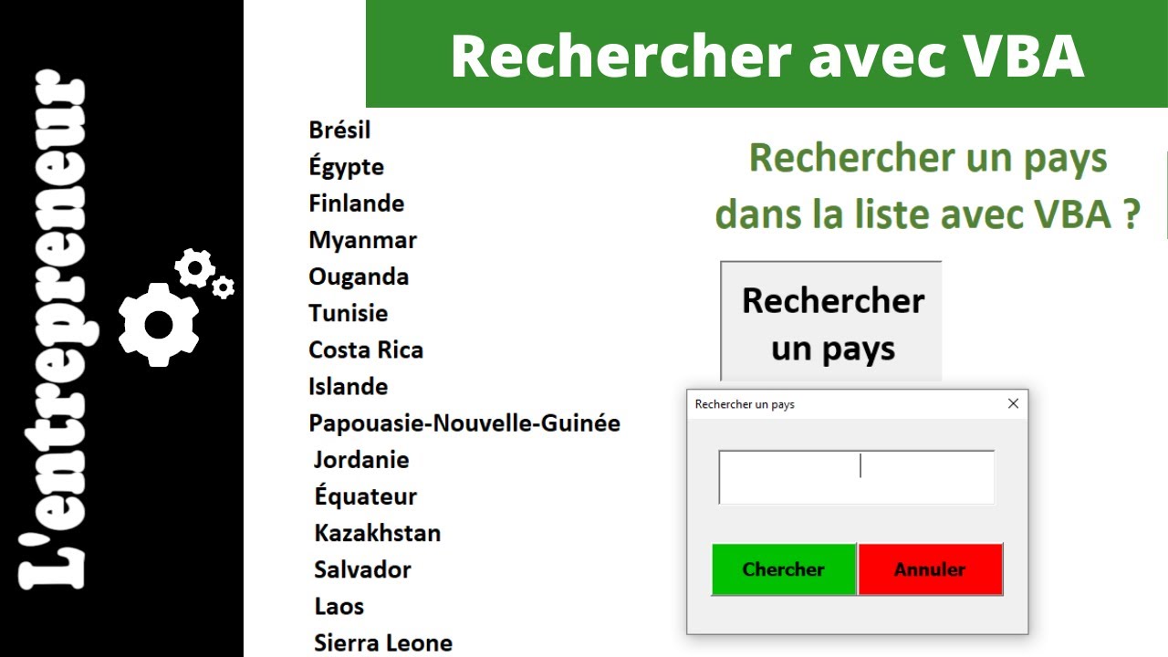 Rechercher avec Excel-VBA