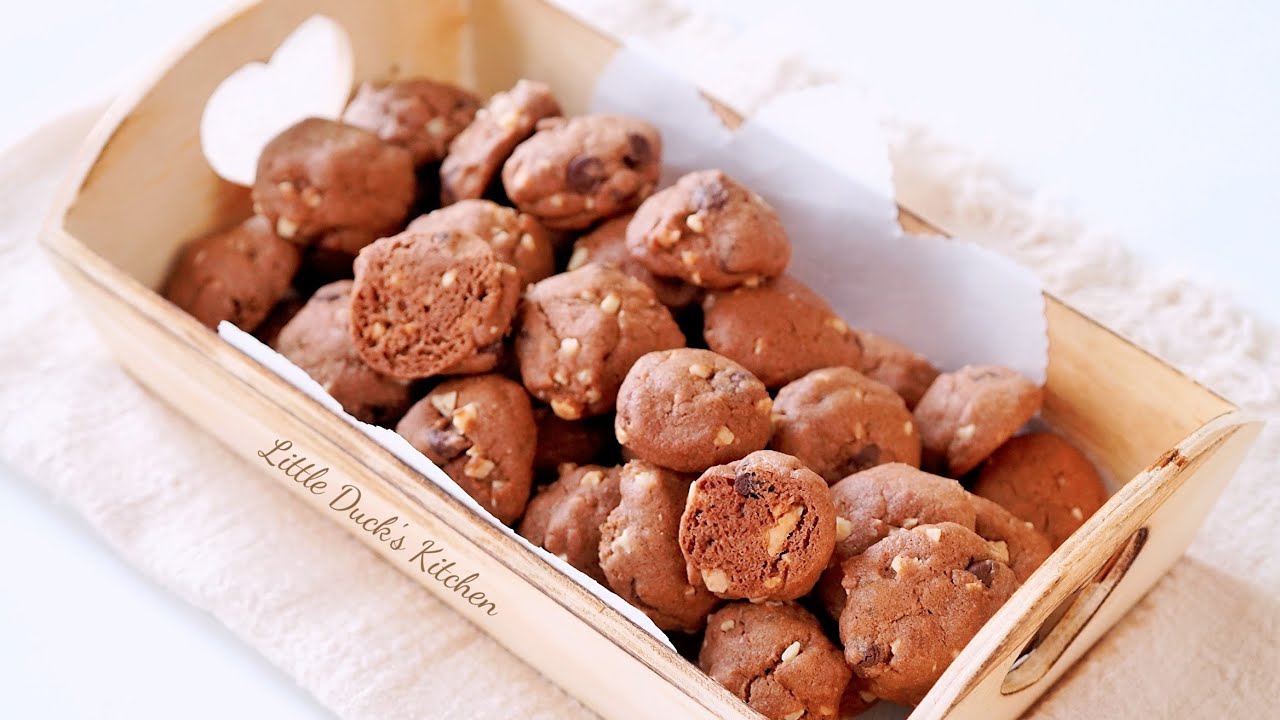 Хрустящее знаменитое шоколадное печенье в стиле Амоса, шаг за шагом ❤️ (Chocolate Cookies)