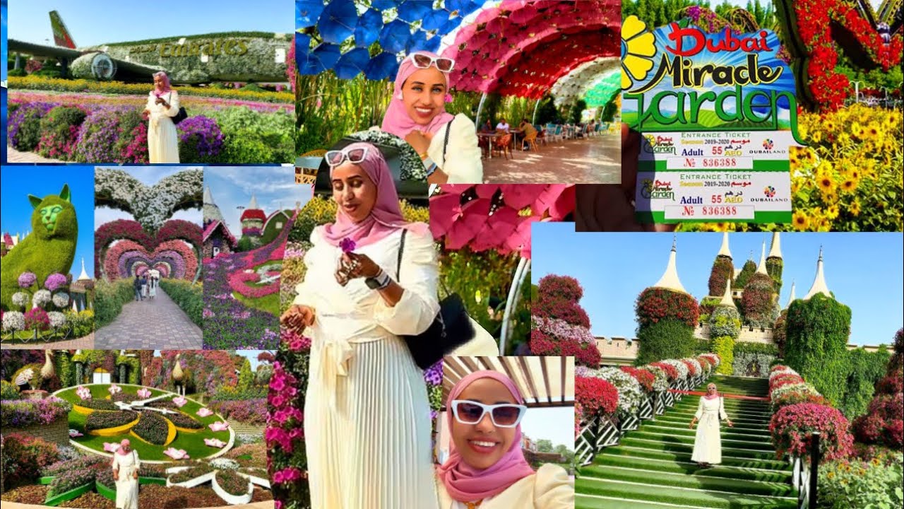WOW  DUBAI MIRACLE GARDEN 🪴 #farhiyo_hareed
