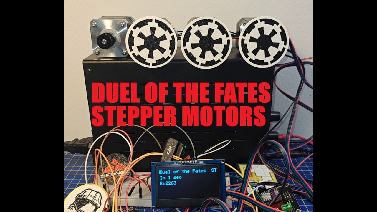 Duel of the Fates Stepper motor orchestra