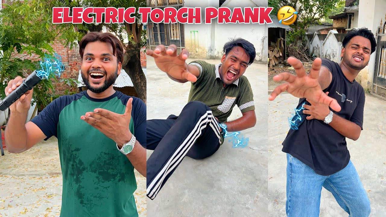 Electric Torch Prank With My Family ⚡️ Irfan Rone Laga 😭