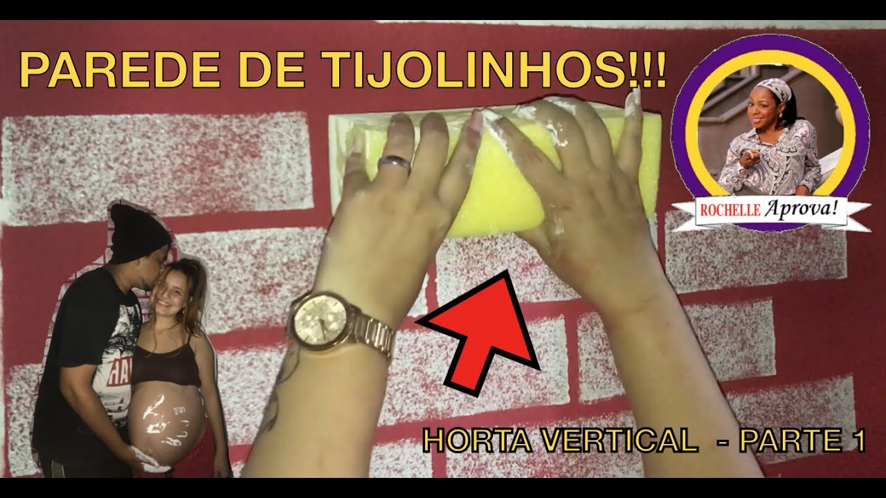 Diy Como fazer parede de Tijolinhos Pintados gastando pouco.