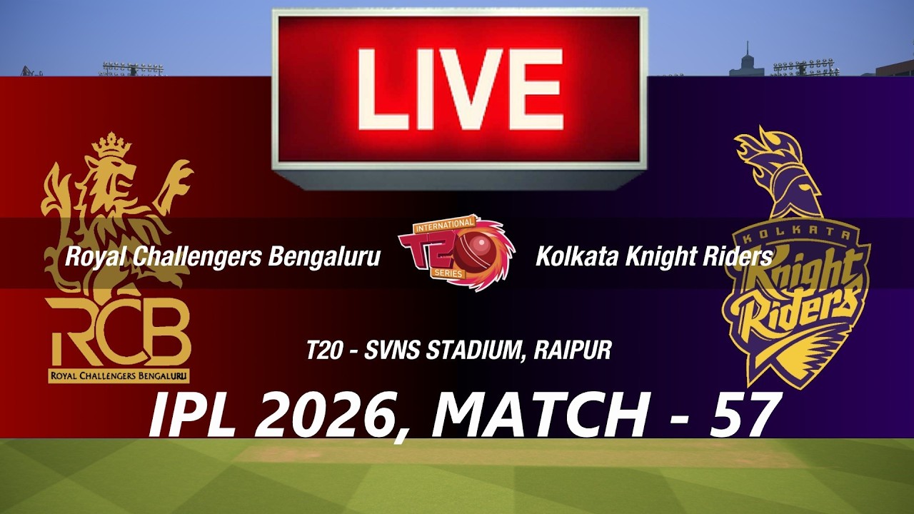 🛑LIVE- RCB vs KKR🛑IPL 2026🛑BENGALURU vs KOLKATA🛑CRICKET 26 GAMEPLAY🛑LIVE MATCH STREAMING🏏