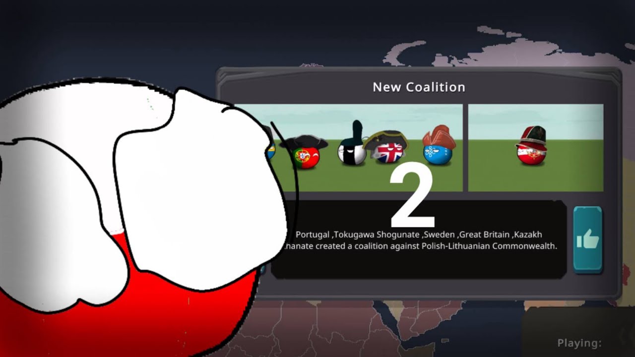 Polandball try to play Countryball at War part 2