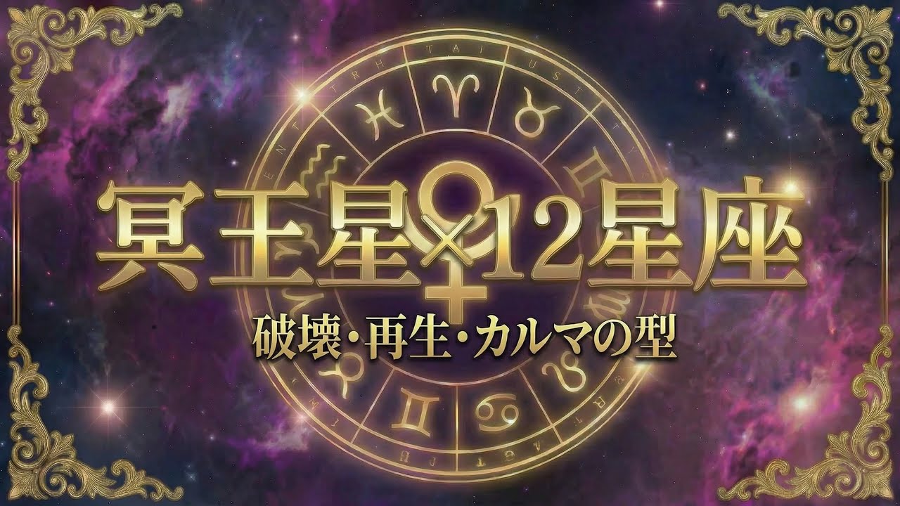 冥王星×12星座｜破壊・再生・カルマを徹底解説【西洋占星術】