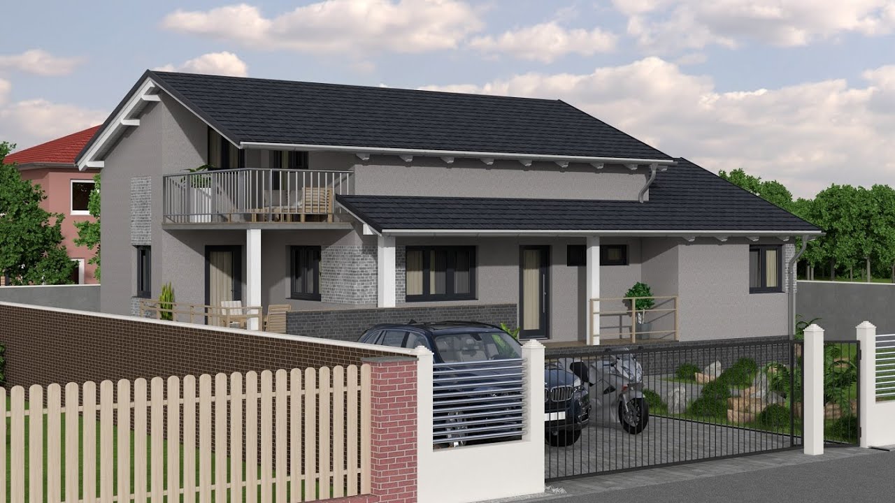 Proiecte Case  - Casa Parter si Mansarda cu 3 dormitoare #125