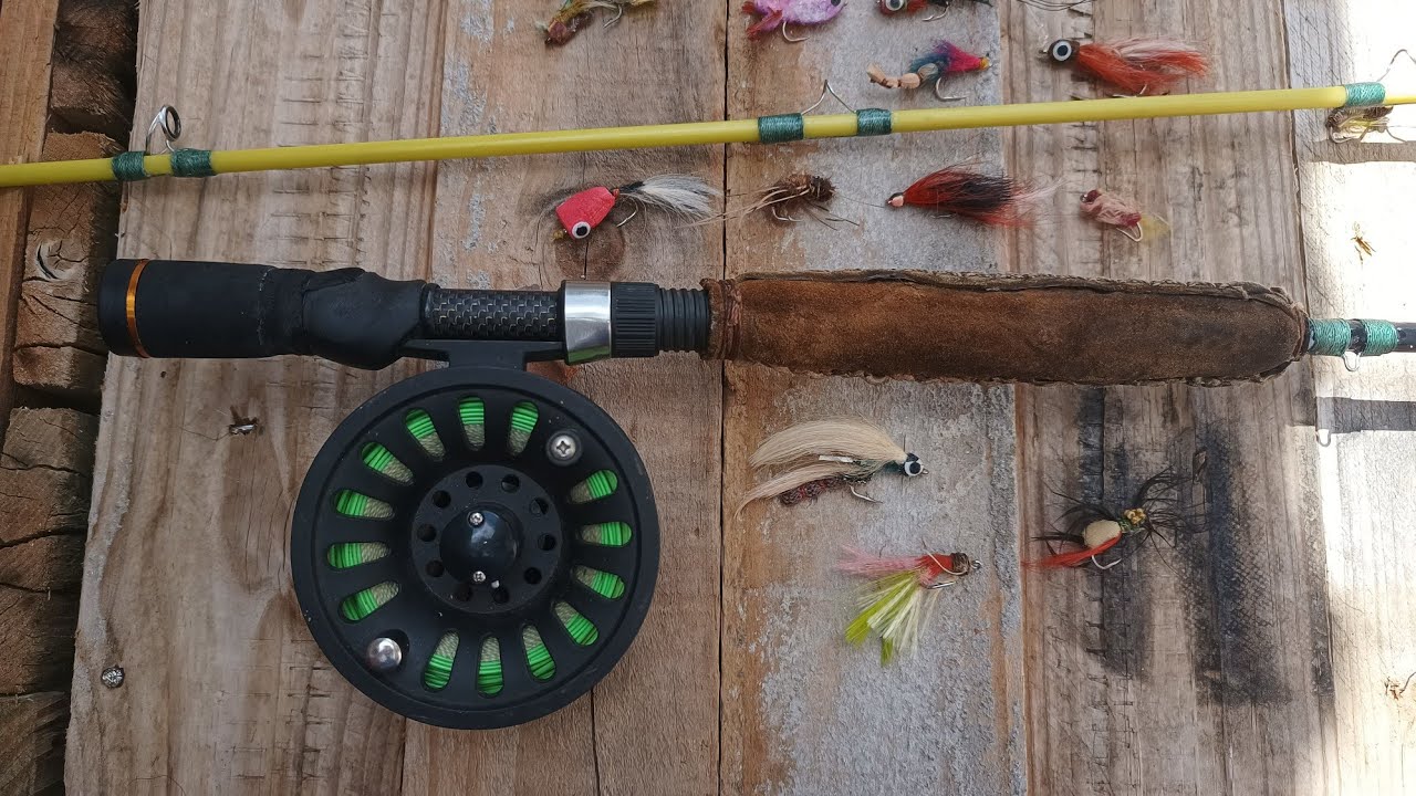 Vara de fly fishing artesanal caseira!!! faça você mesmo fica top!!!