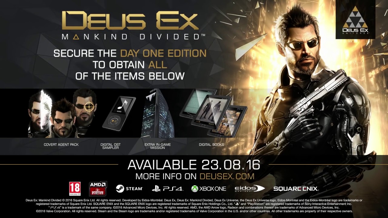 Deus Ex: Mankind Divided (2016) - Трейлер (HD)