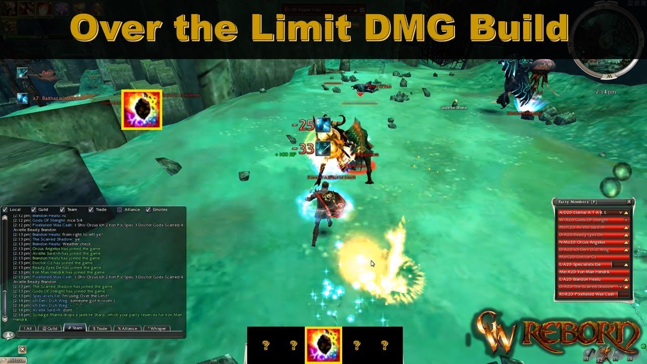 Guild Wars NEW ELITE SKILL - Over the Limit Damage Build