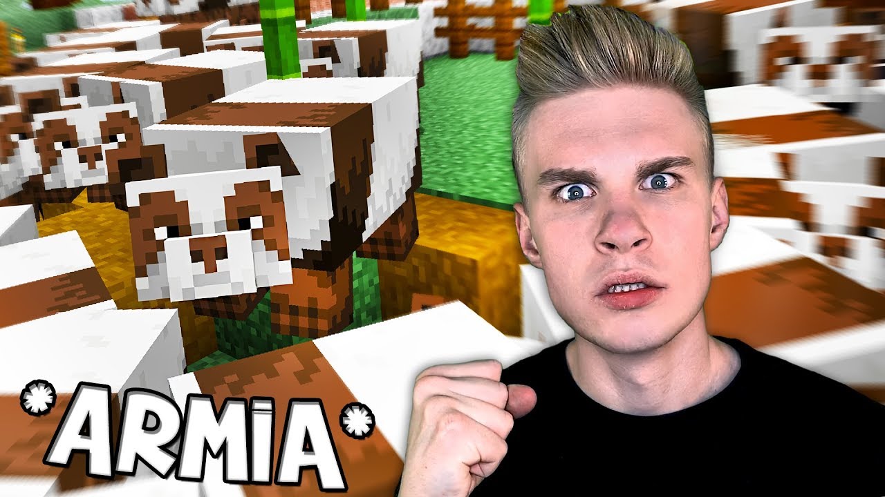 Tworzę ARMIĘ BRĄZOWEJ PANDY w Minecraft!