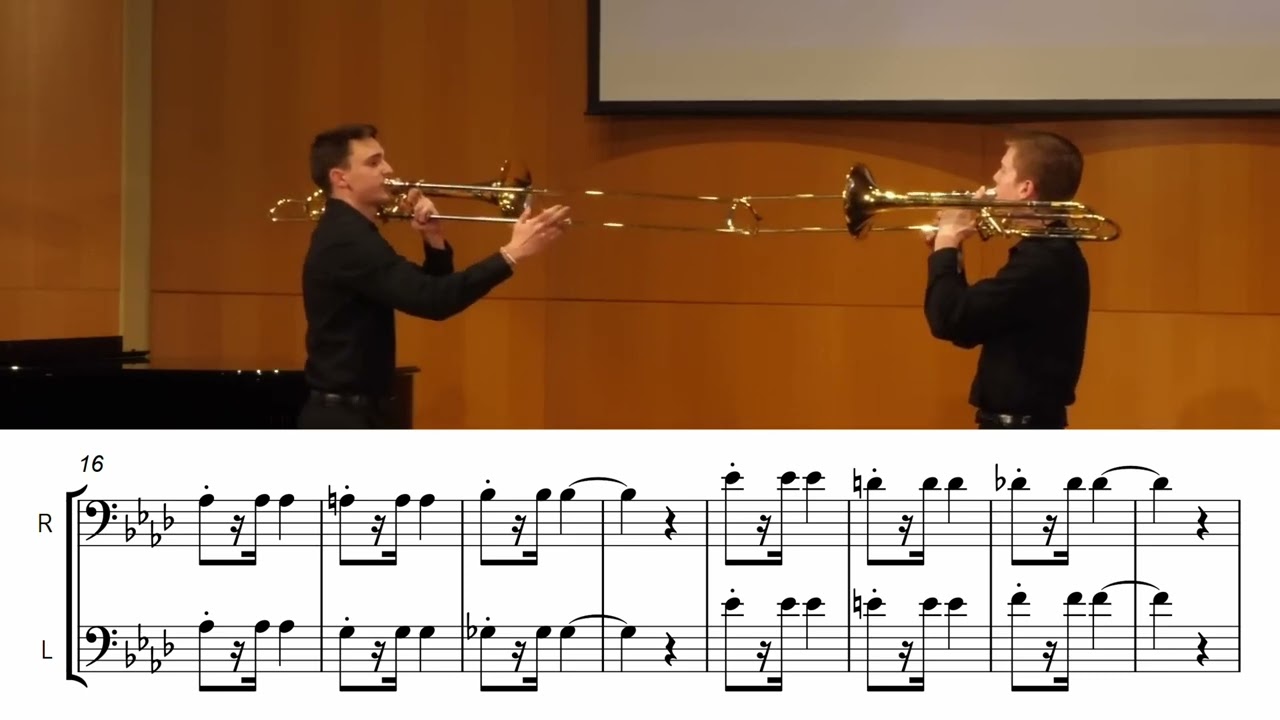 tug of war, but with trombones