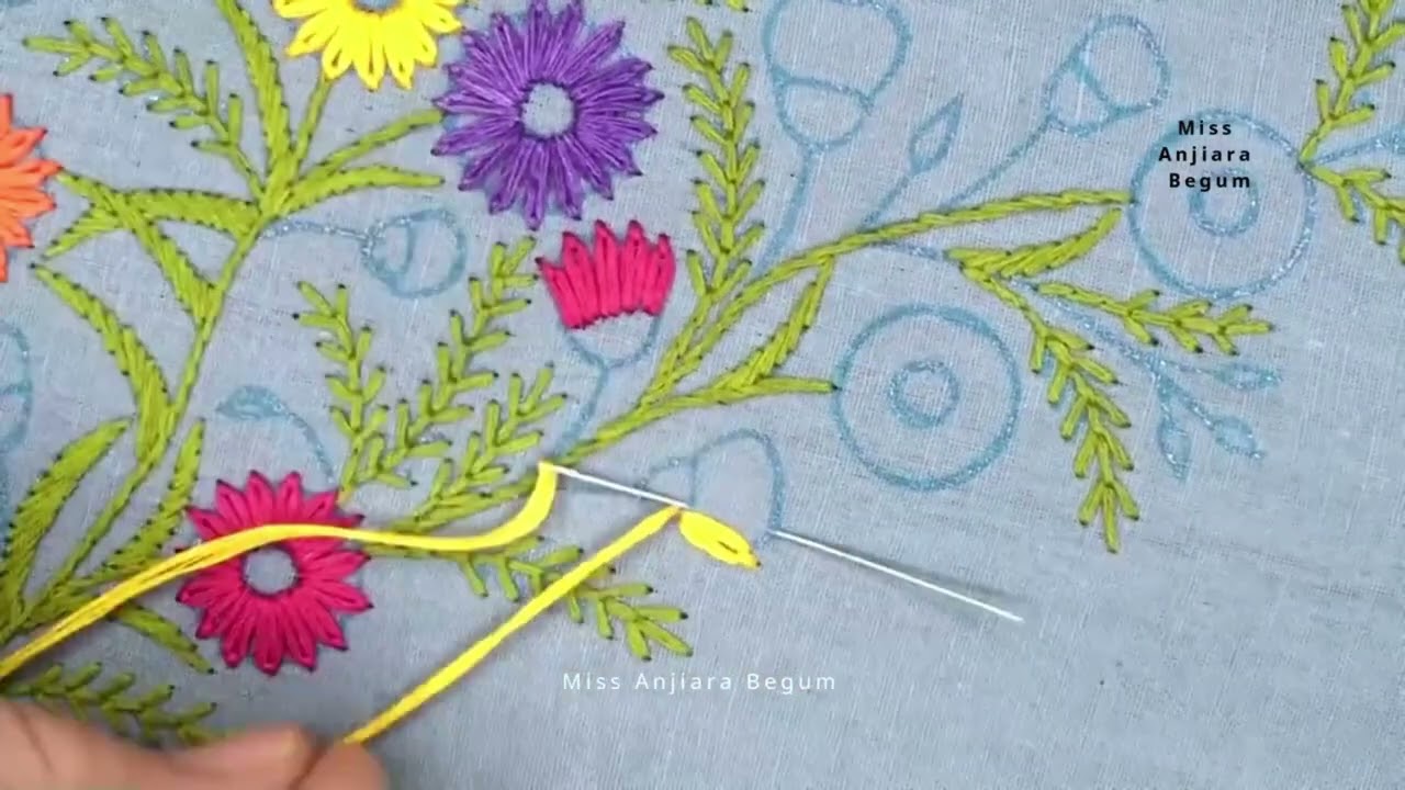 Cute Embroidery Designs by Anjiara