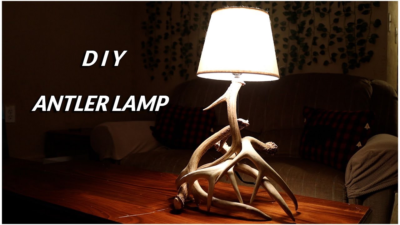Shed Antler Projects-Antler Lamp