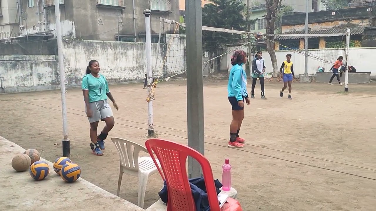Sabuj  sathi  volleyball practice 