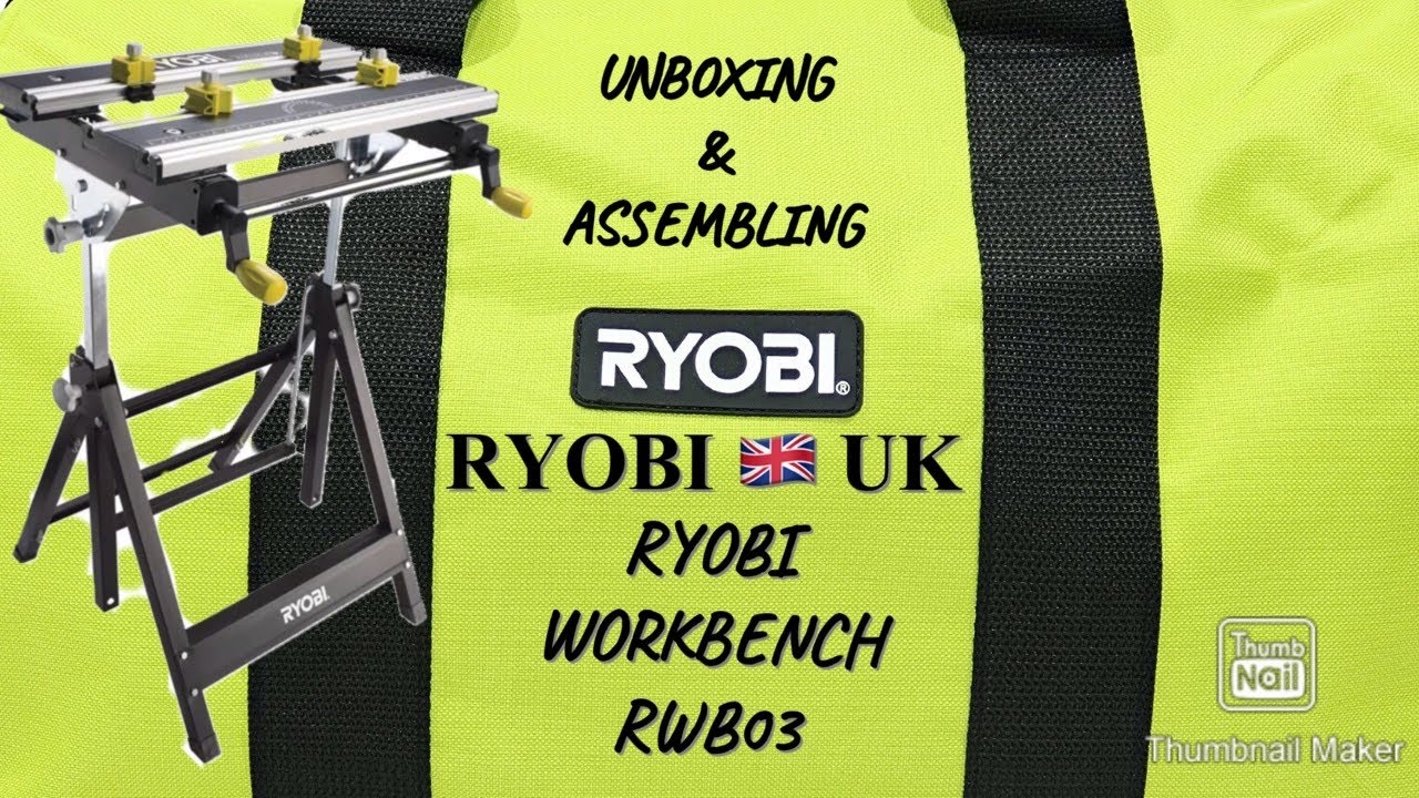 Ryobi ryobi folding metal workbench rwb03 unboxing & assembling