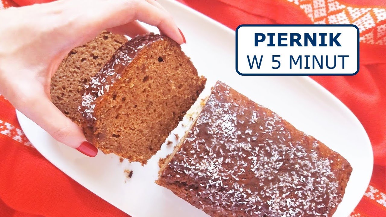 PIERNIK W 5 MINUT (NA JOGURCIE I OLEJU) | Wilgotny i puszysty piernik w keksówce (szybki i łatwy)