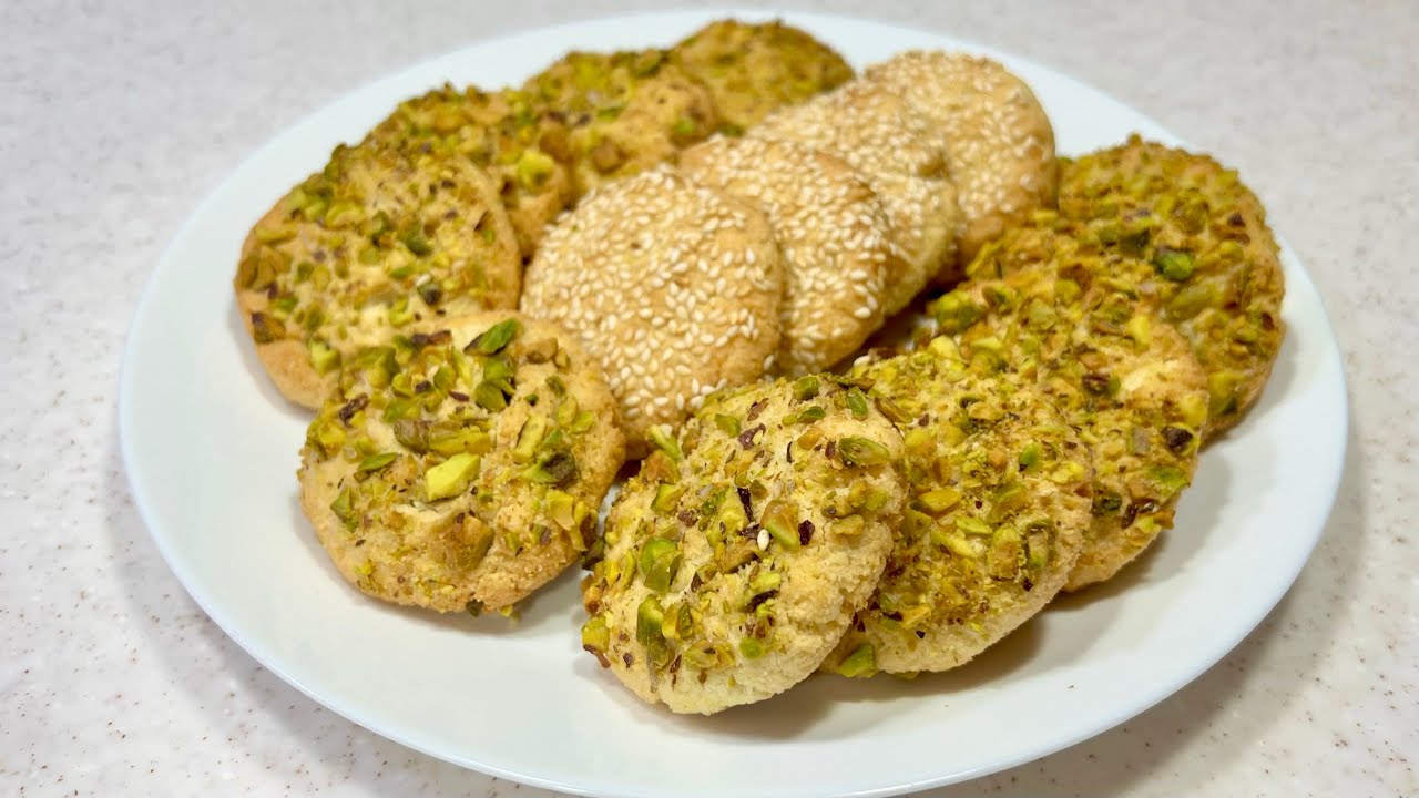 بسكويت جوز الهند والسمسم