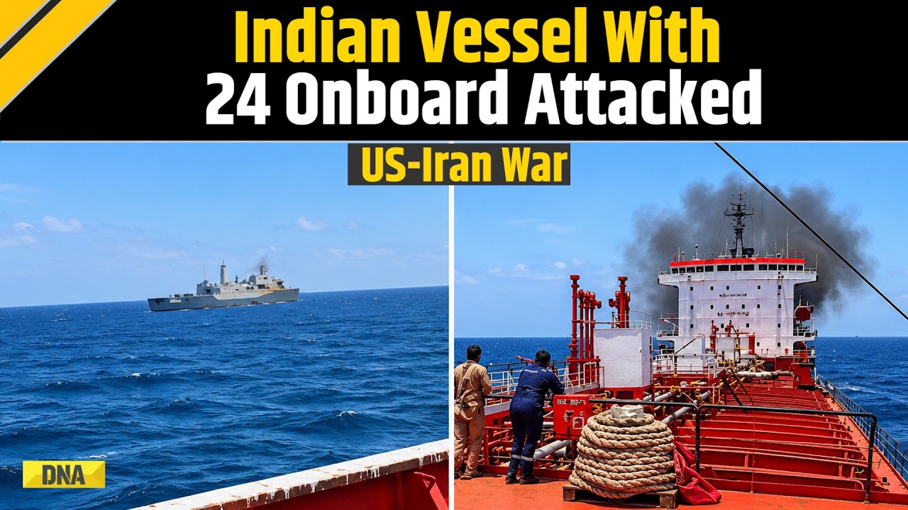 US Iran War: Vessel With 24 Indian Crew Members Attacked Near Oman Port, Faces Sinking Risk | US