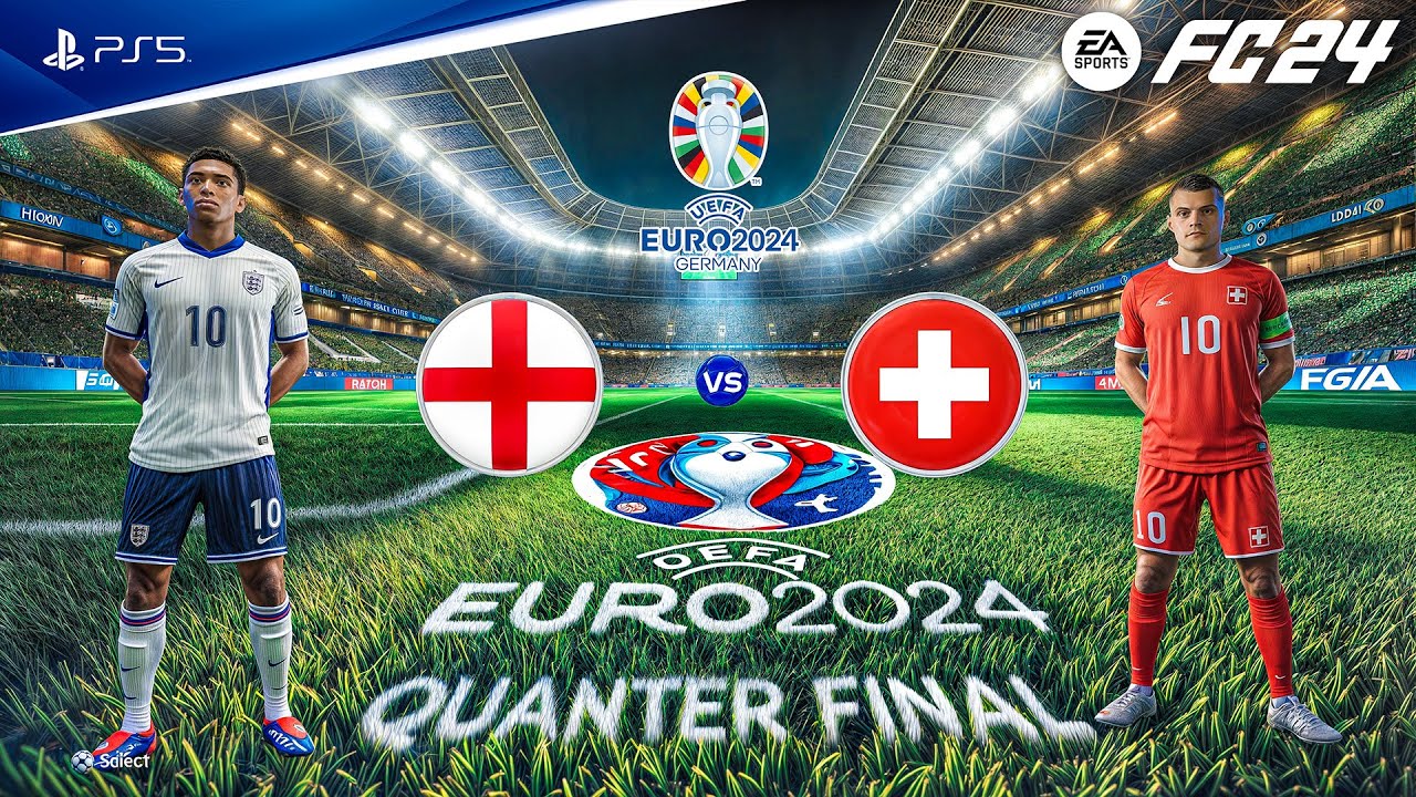 FC 24 - England vs. Switzerland | UEFA EURO 2024 Quarter Final | PS5™ [4K60]
