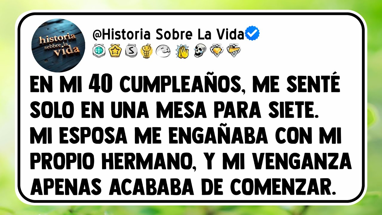 En mi 40 cumpleaños, me senté solo en una mesa para siete. Mi esposa me engañaba
