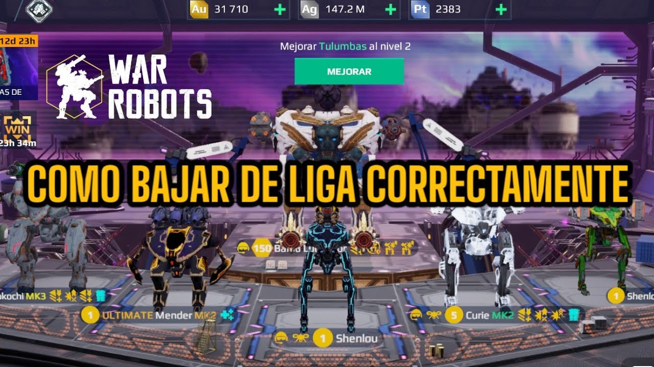 &iquest;est&aacute;s en un liga donde te bajan f&aacute;cilmente? ve (COMO BAJAR DE LIGA CORRECTAMENTE) @playwarrobots