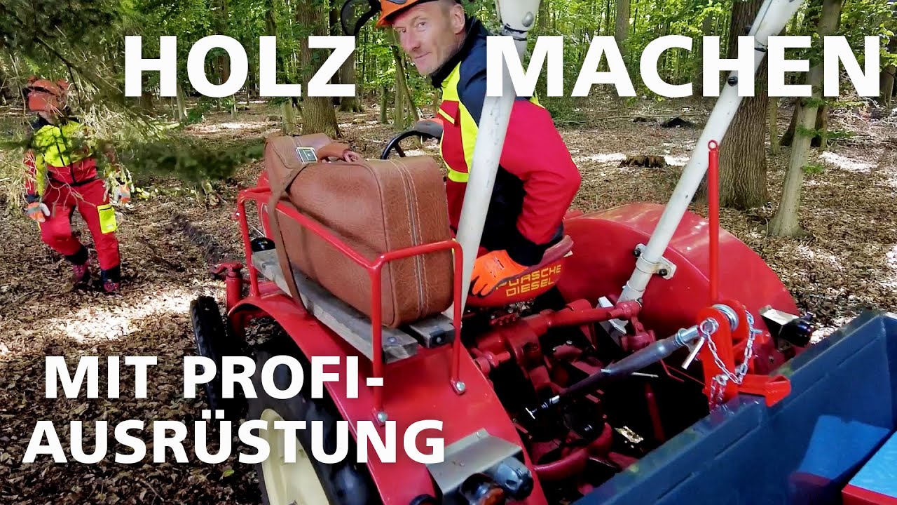 Brennholz mit Brunhilde  – Treckerfahrer dürfen das! 2.0
