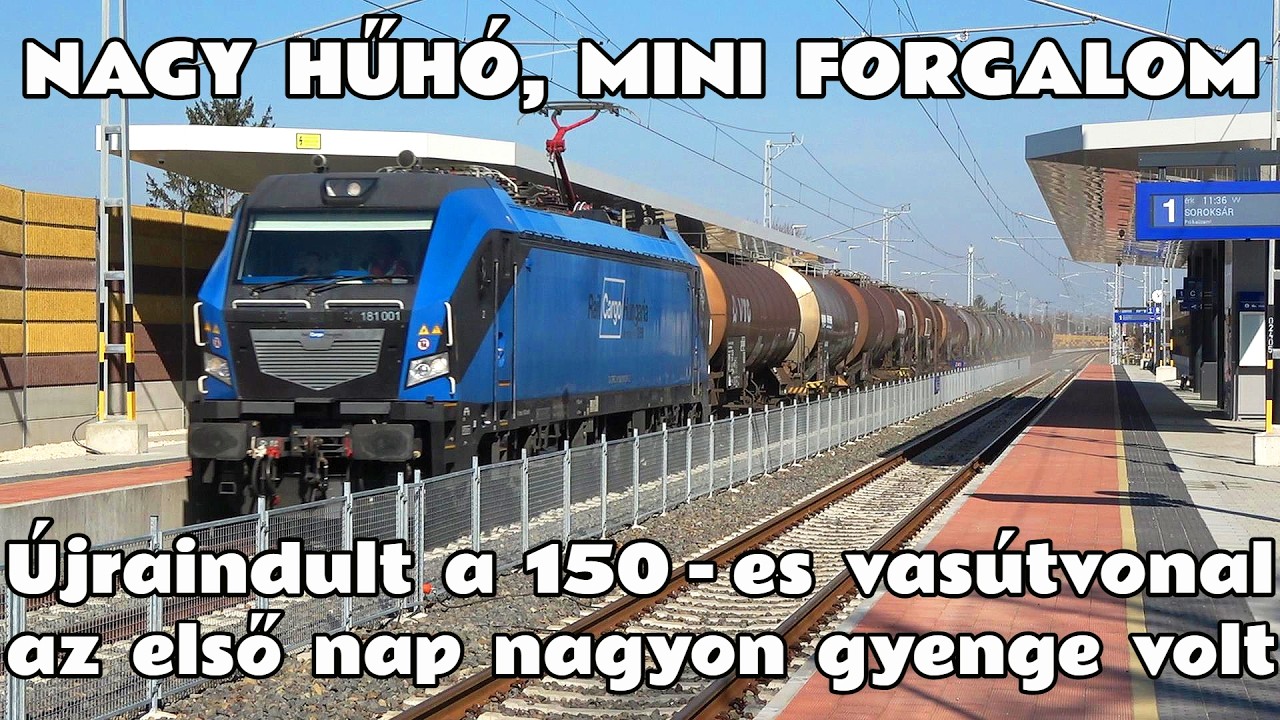 2026.02.27. Nagy felhajtás, de szinte zéró forgalom! 4 év után beindult a 150-es vonal. Nehéz kezdet