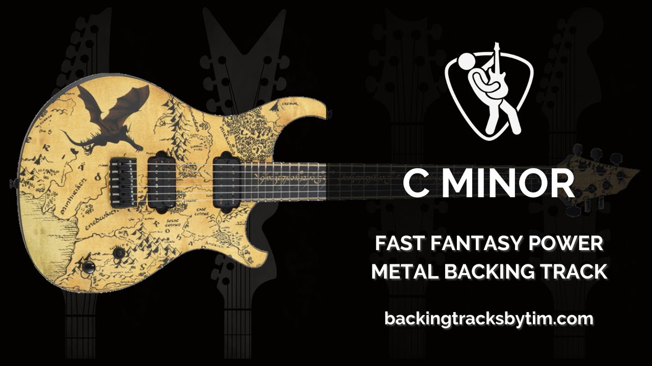 Fast Fantasy Power Metal Backing Track in C Minor | 140 BPM