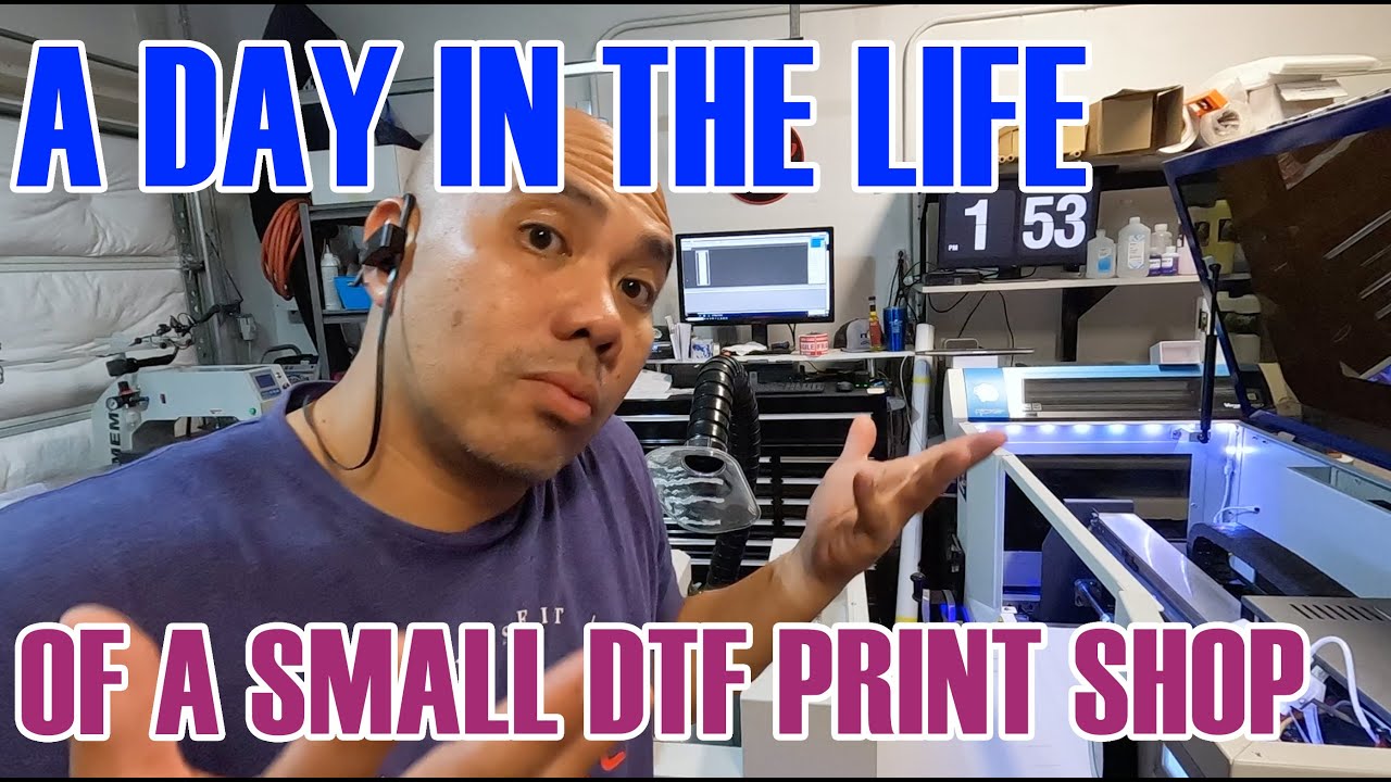 A DAY IN THE LIFE OF A DTF PRINTER : A Typical Day In My Small Home Business (S:10/Vlog 05)