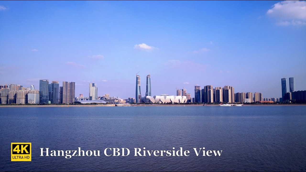 [4k] 杭州钱江新城 森林公园 钱塘江景 亚运会场馆 中国街景 | Hangzhou CBD, Forest Park, Riverside View, Real China Street View