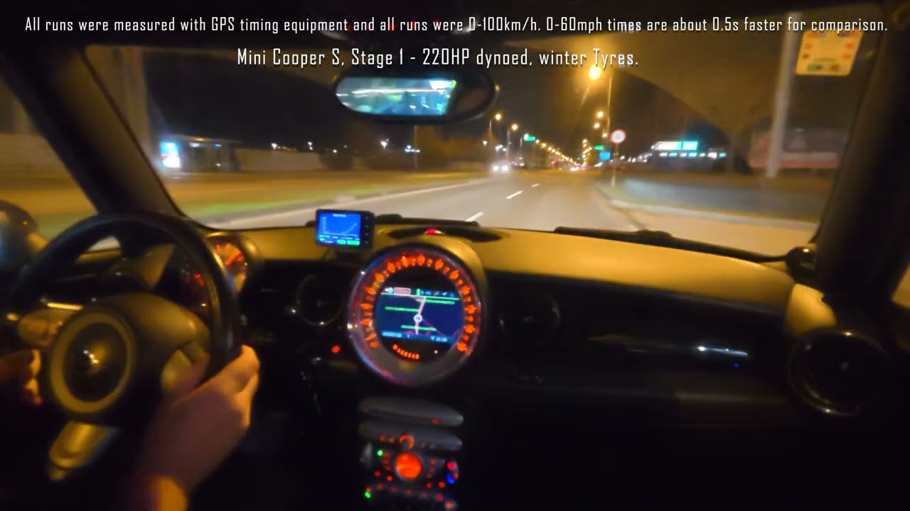 Mini Cooper S R56 - Acceleration tests - Stage 1