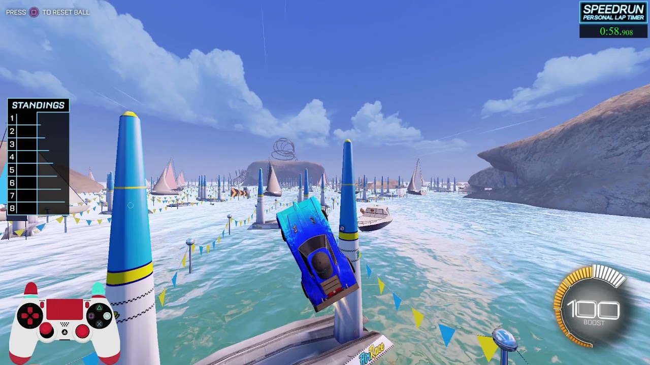 Panic's Air Race: Beach in 2:58.615 (Old WR)