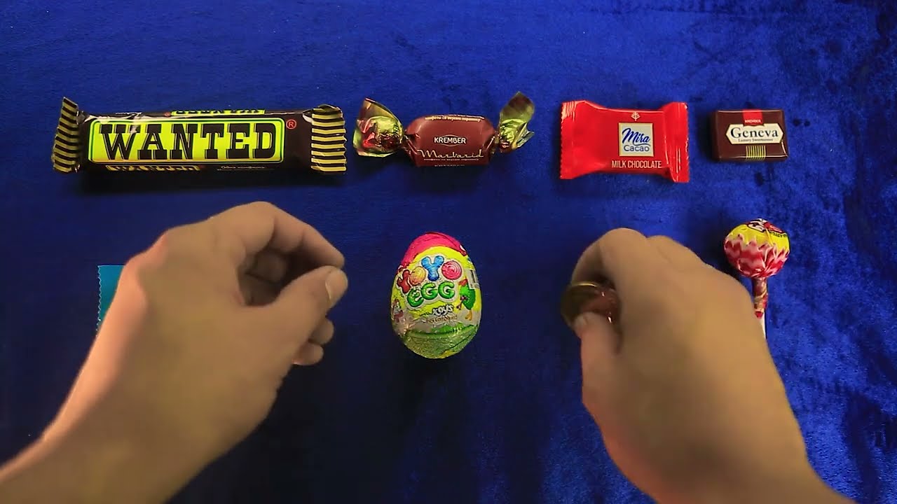 ASMR MOST POPULAR CANDIES /Colorful rainbow