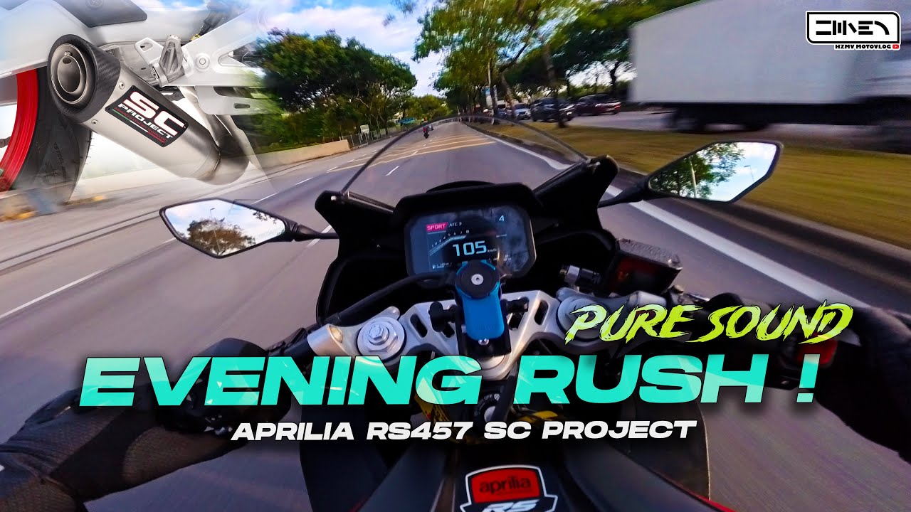 LOUD PIPES , BETTER RIDE !⚡Aprilia RS 457 SC Project Pure Sound | Insta360 Ace Pro 2 [4K]
