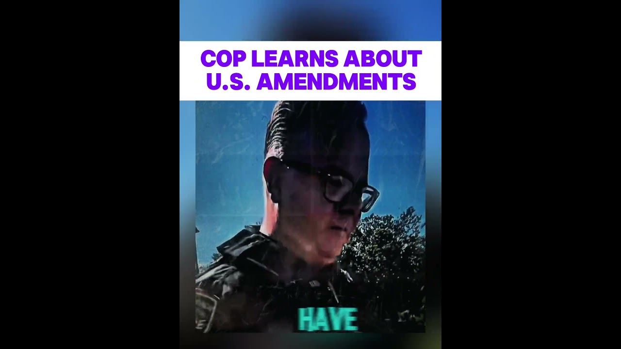 Cop Learns About Us Amendments #coolcops